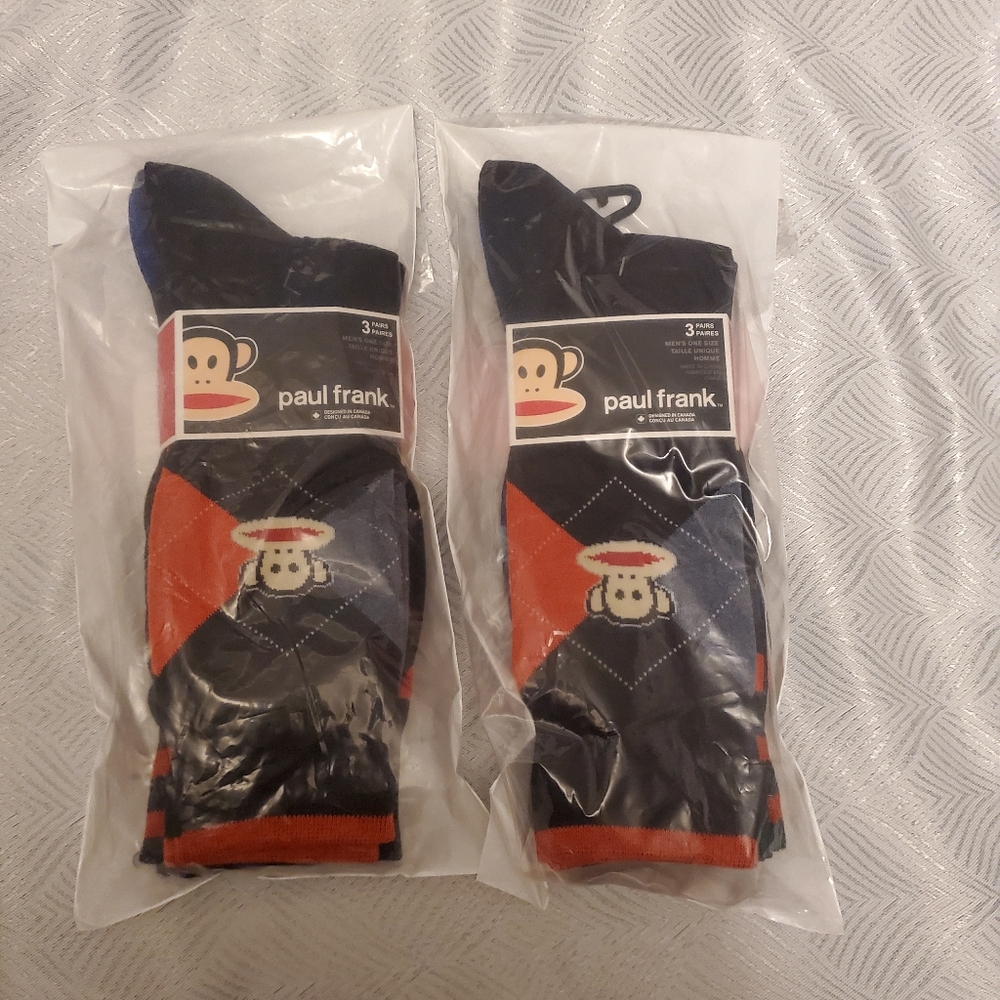 2 Bag's of Paul Frank socks